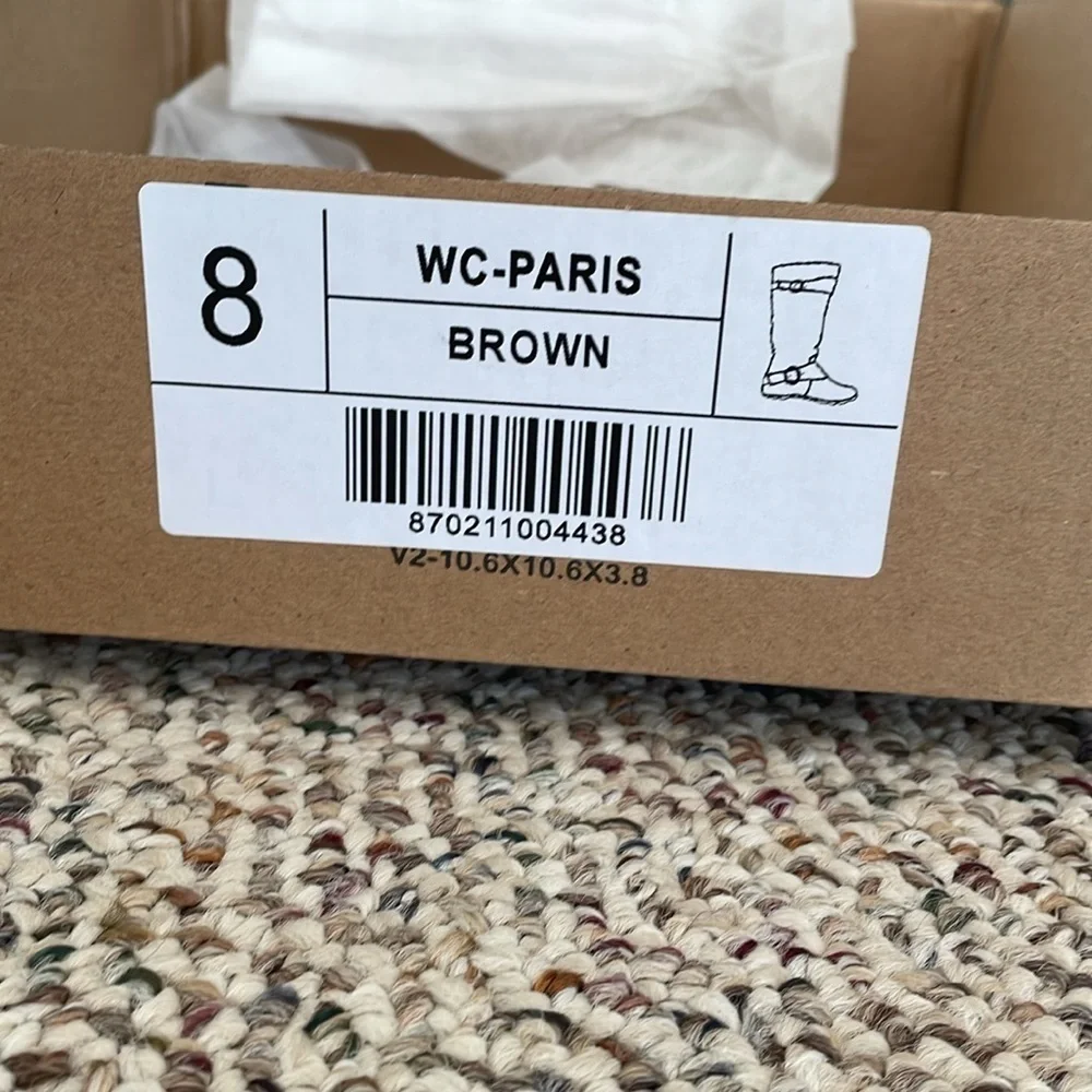 Journee Brown Flat Boots. Size 8. NWT